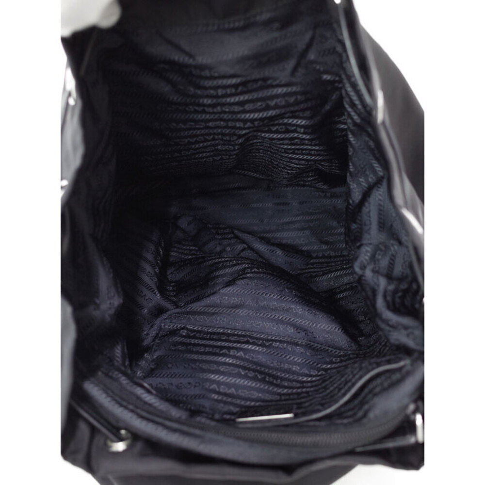 Prada Robot Double Front Pocket Backpack Robot Embellishments Black - Picture 3 of 9